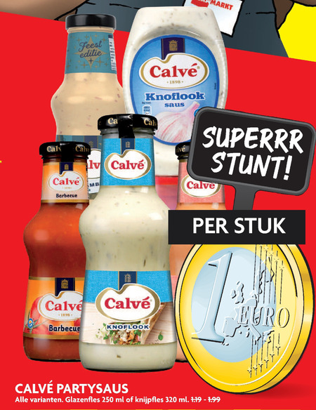 Calve   snacksaus folder aanbieding bij  Dekamarkt - details