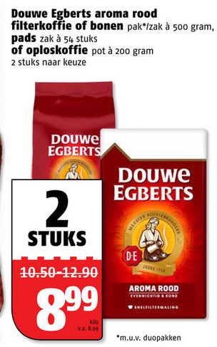 Douwe Egberts   koffiepad, koffiebonen folder aanbieding bij  Poiesz - details