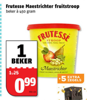 Frutesse   appelstroop folder aanbieding bij  Poiesz - details