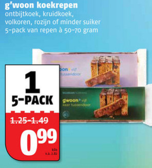 Gwoon   ontbijtkoekreep folder aanbieding bij  Poiesz - details