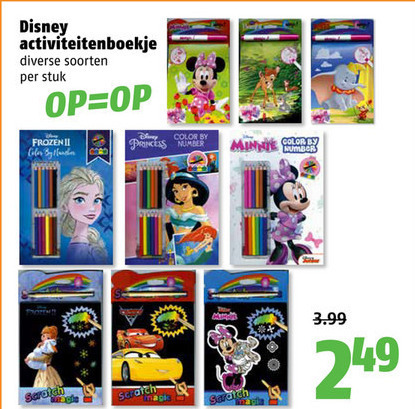 Disney   kleurboek folder aanbieding bij  Poiesz - details