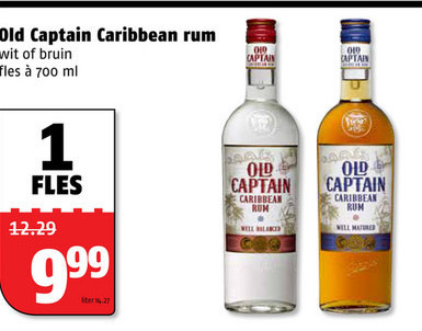 Old Captain   rum folder aanbieding bij  Poiesz - details