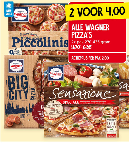 Wagner   diepvriespizza folder aanbieding bij  Jan Linders - details