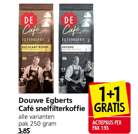 Douwe Egberts   koffie folder aanbieding bij  Jan Linders - details