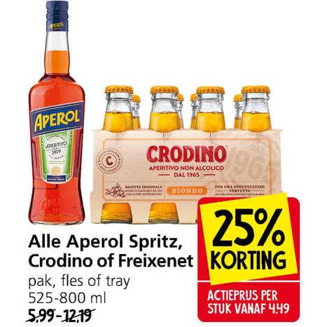 Aperol   aperitief folder aanbieding bij  Jan Linders - details