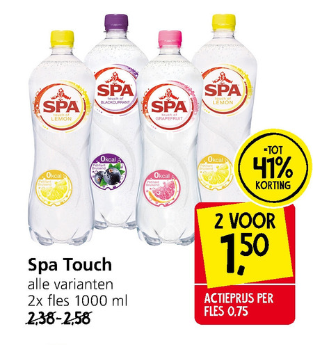 Spa en Fruit   fruitdrank folder aanbieding bij  Jan Linders - details