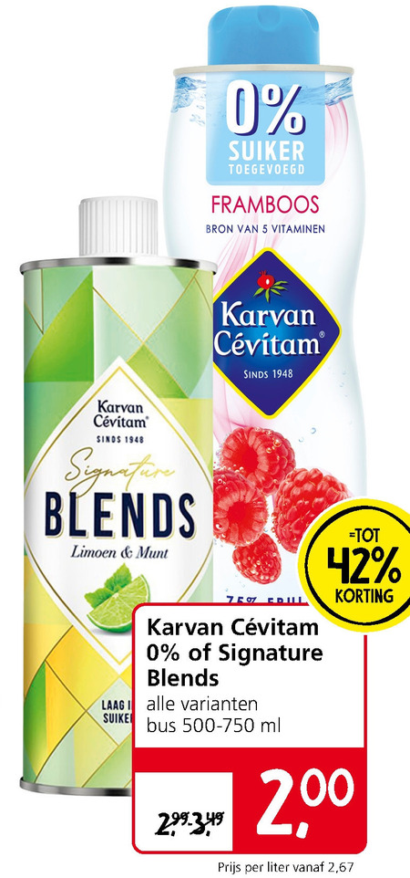 Karvan Cevitam   limonadesiroop folder aanbieding bij  Jan Linders - details