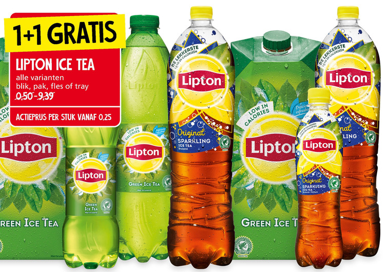 Lipton   ice tea folder aanbieding bij  Jan Linders - details