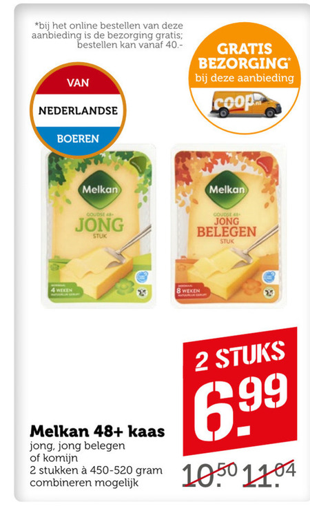 Melkan   kaas folder aanbieding bij  Coop - details