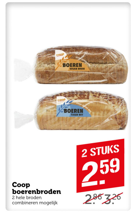 Coop Huismerk   brood folder aanbieding bij  Coop - details