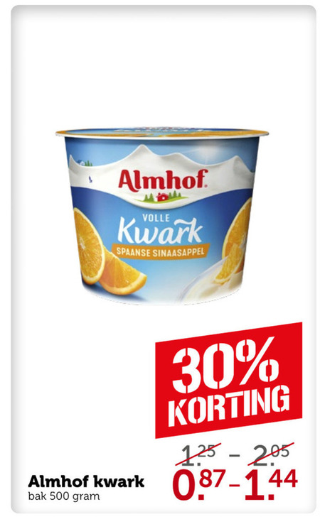 Almhof   kwark folder aanbieding bij  Coop - details