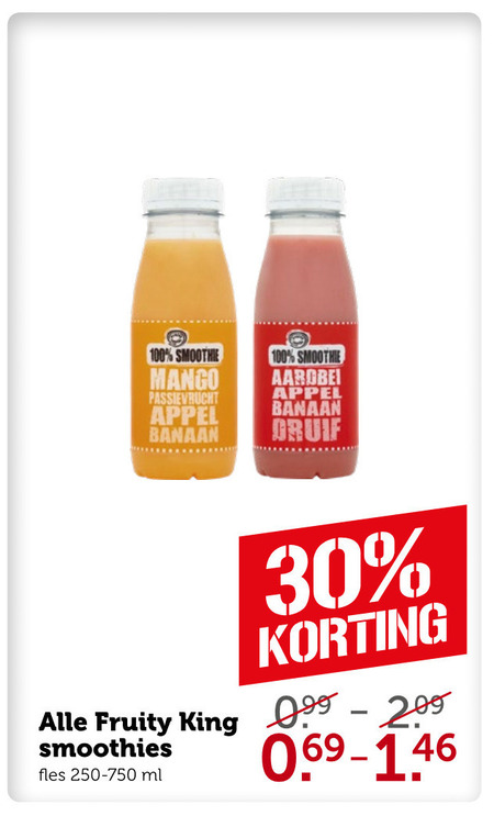 Fruity King   fruitsmoothie folder aanbieding bij  Coop - details