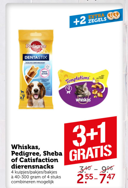 Whiskas   kattensnacks, hondensnacks folder aanbieding bij  Coop - details