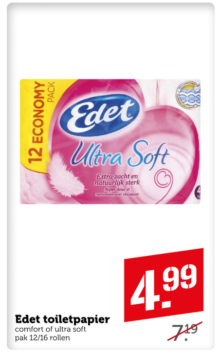 Edet   toiletpapier folder aanbieding bij  Coop - details