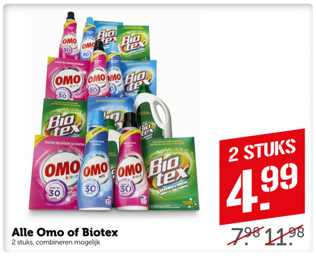 Biotex   handwasmiddel, wasmiddel folder aanbieding bij  Coop - details