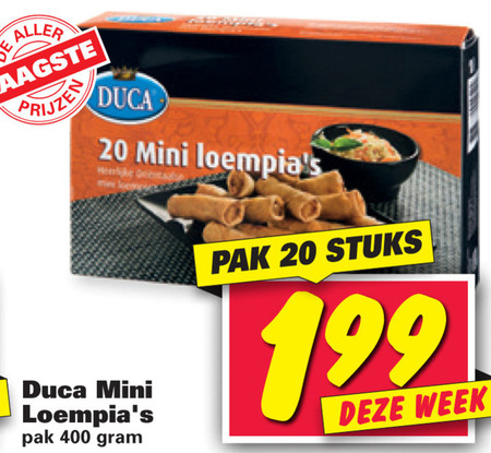 Duca   loempia folder aanbieding bij  Nettorama - details