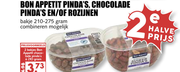 Bon Appetit   chocoladepindas folder aanbieding bij  MCD Supermarkt Basis - details