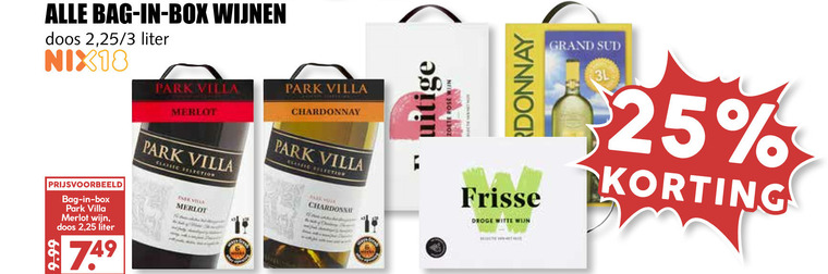 Park Villa   rode wijn, rose folder aanbieding bij  MCD Supermarkt Basis - details