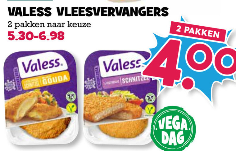 Valess   vegetarisch folder aanbieding bij  Boons Markt - details