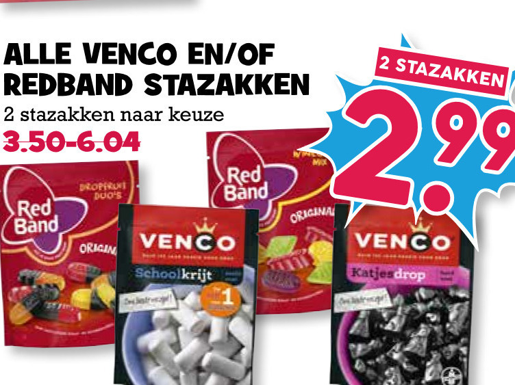 Red Band   snoep, drop folder aanbieding bij  Boons Markt - details