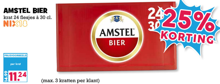 Amstel   krat bier folder aanbieding bij  Boons Markt - details