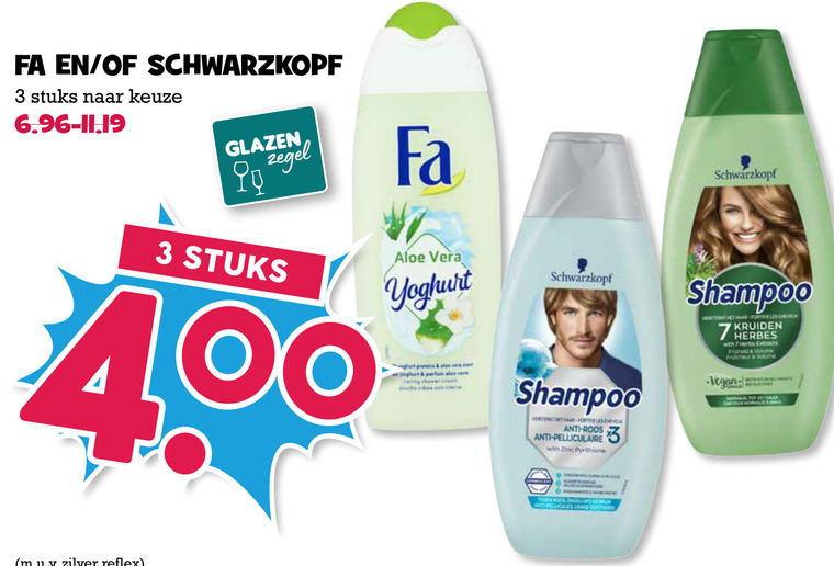 Schwarzkopf   deodorant, douchegel folder aanbieding bij  Boons Markt - details