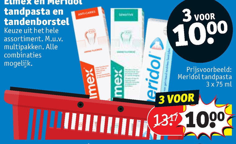 Elmex   tandpasta folder aanbieding bij  Kruidvat - details