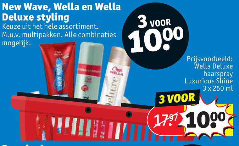 Wella   haargel, hairspray folder aanbieding bij  Kruidvat - details