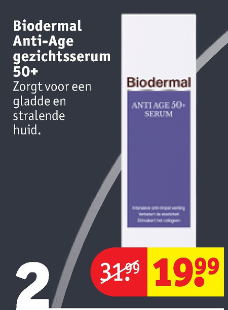 Biodermal   gezichtsverzorging folder aanbieding bij  Kruidvat - details