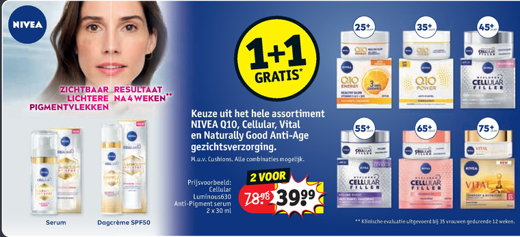 Nivea   dagcreme, gezichtsverzorging folder aanbieding bij  Kruidvat - details