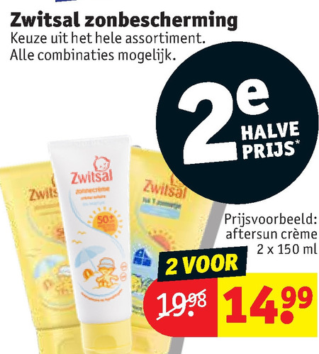 Zwitsal   zonnebrandolie, aftersun folder aanbieding bij  Kruidvat - details