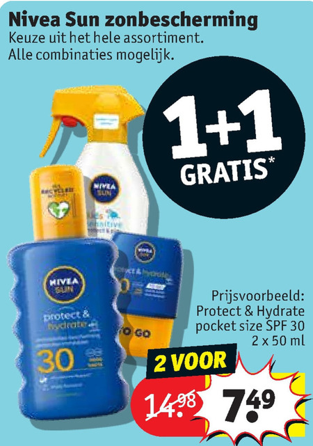 Nivea   aftersun, zonnebrandolie folder aanbieding bij  Kruidvat - details