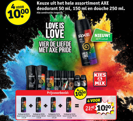 Axe   douchegel, deodorant folder aanbieding bij  Kruidvat - details