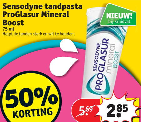 Sensodyne tandpasta folder aanbieding -