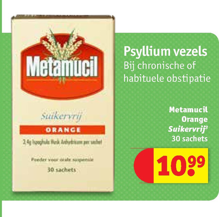 Metamucil   voedingssupplement folder aanbieding bij  Kruidvat - details