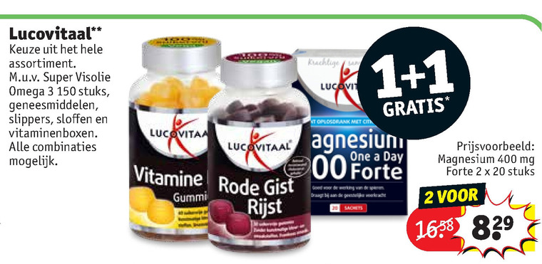 Lucovitaal   voedingssupplement folder aanbieding bij  Kruidvat - details