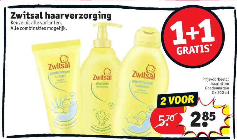 Zwitsal   babyshampoo, babyverzorging folder aanbieding bij  Kruidvat - details