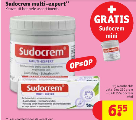 Sudocrem   babyzalf folder aanbieding bij  Kruidvat - details