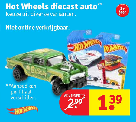 Hot Wheels   miniatuur auto folder aanbieding bij  Kruidvat - details