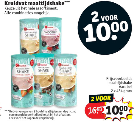 Kruidvat Huismerk   afslankmaaltijd folder aanbieding bij  Kruidvat - details