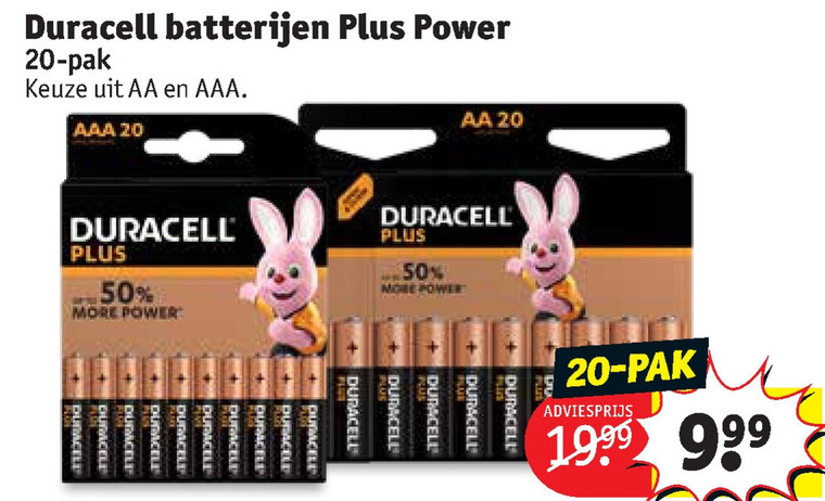 Duracell   batterij folder aanbieding bij  Kruidvat - details