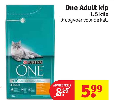 One   kattenvoer folder aanbieding bij  Kruidvat - details