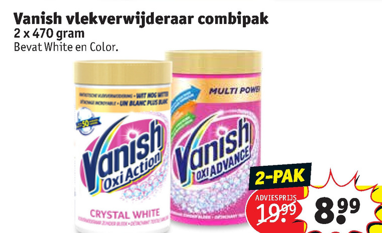 Vanish   vlekkenverwijderaar folder aanbieding bij  Kruidvat - details