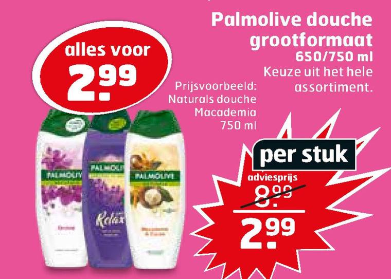 Palmolive   douchegel folder aanbieding bij  Trekpleister - details