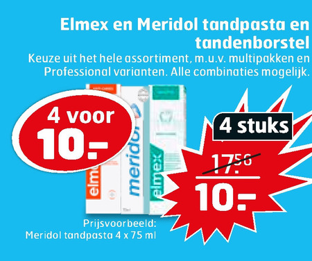 Meridol   tandpasta, tandenborstel folder aanbieding bij  Trekpleister - details