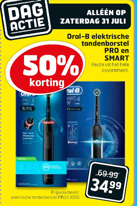 Braun Oral-B   electrische tandenborstel folder aanbieding bij  Trekpleister - details