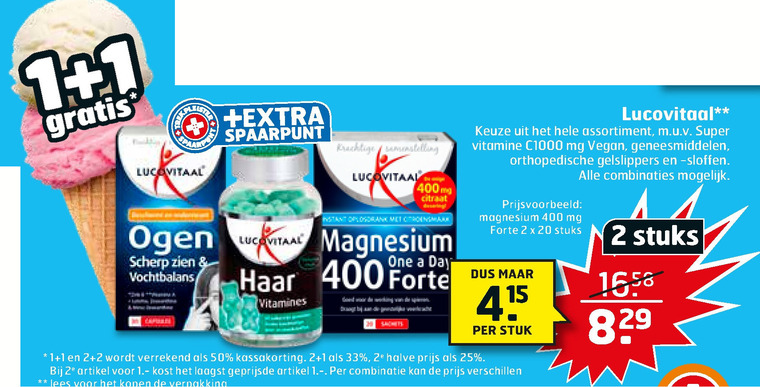 Lucovitaal   voedingssupplement folder aanbieding bij  Trekpleister - details