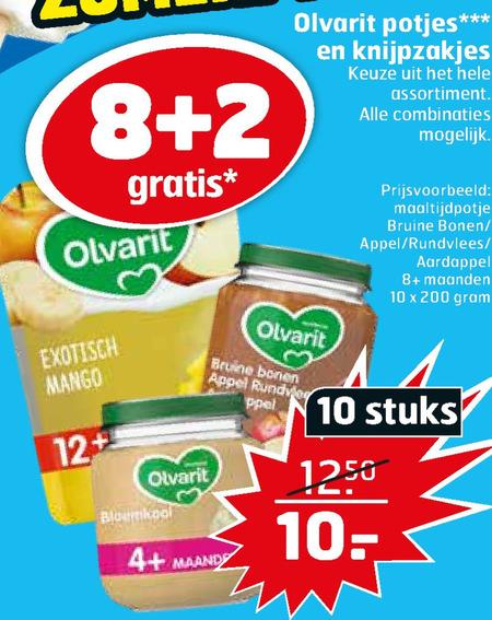 Olvarit   babyvoeding folder aanbieding bij  Trekpleister - details