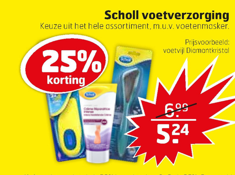 Scholl   voetverzorging folder aanbieding bij  Trekpleister - details