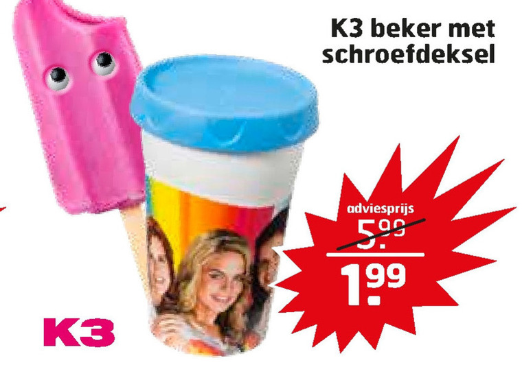 K3   antilekbeker folder aanbieding bij  Trekpleister - details